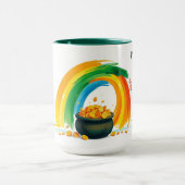 Personalized St. Patrick's Day Pot of Gold マグカップ (中央)