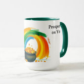 Personalized St. Patrick's Day Pot of Gold マグカップ (正面右)