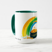 Personalized St. Patrick's Day Pot of Gold マグカップ (正面左)