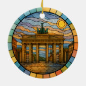 Personalized Stained Glass Berlin Ornament, German セラミックオーナメント (裏面)