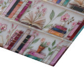 Personalized Stained Glass Bookshelf Cutting Board カッティングボード (角)