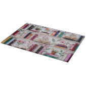 Personalized Stained Glass Bookshelf Cutting Board カッティングボード (角)