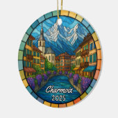 Personalized Stained Glass Charmoix Ornament セラミックオーナメント (左)
