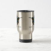 Personalized Stained Glass Hummingbird Travel Mug トラベルマグ (中央)