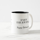 Personalized Stained Glass Rose Retirement Mug  ツートーンマグカップ (正面右)