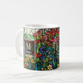Personalized Stained Glass Wildflower Mug コーヒーマグカップ (正面左)