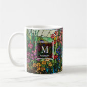 Personalized Stained Glass Wildflower Mug コーヒーマグカップ (左)