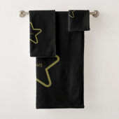 Personalized Star Bath Towels バスタオルセット (インサイチュ)