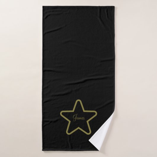 Personalized Star Bath Towels バスタオルセット (バスタオル)