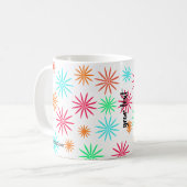 Personalized Starburst コーヒーマグカップ (正面左)