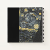 Personalized Starry Night Aesthetic Notebook  ノートブック (裏面)
