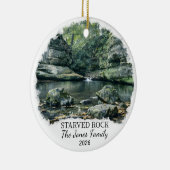 Personalized Starved Rock State Park, Illinois セラミックオーナメント (右)