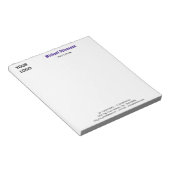 Personalized Stationery Branded Business Notepad ノートパッド (アングル)