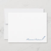 Personalized Stationery with Feather Writer ノートカード (正面)
