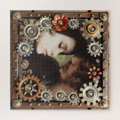 Personalized Steampunk Romantic Photo ジグソーパズル (横)