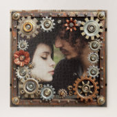 Personalized Steampunk Romantic Photo ジグソーパズル (縦)