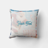 Personalized Striking Santa Bowling  クッション (裏面)