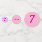 Personalized stripe and spot birthday bunting  コンフェッティ (裏面)