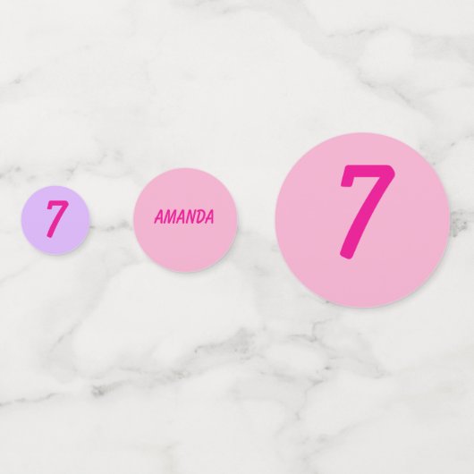 Personalized stripe and spot birthday bunting  コンフェッティ (裏面)