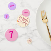 Personalized stripe and spot birthday bunting  コンフェッティ (グループ)