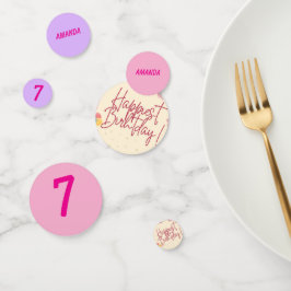 Personalized stripe and spot birthday bunting  コンフェッティ