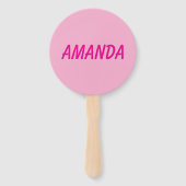 Personalized stripe and spot birthday bunting  ハンドファン (裏面)