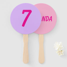 Personalized stripe and spot birthday bunting  ハンドファン