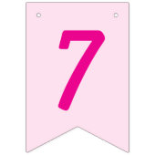 Personalized stripe and spot birthday bunting  バンティングフラッグ (第2の旗)