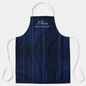 Personalized Striped Apron | Custom Unisex Work エプロン (正面)