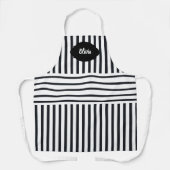 Personalized Striped Apron for Her | Custom  エプロン (正面)