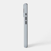Personalized Striped Blue Tones Minimalist Chic iPhone 16ケース (左側面)