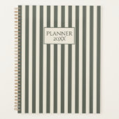Personalized Striped Planner 20XX プランナー手帳 (正面)