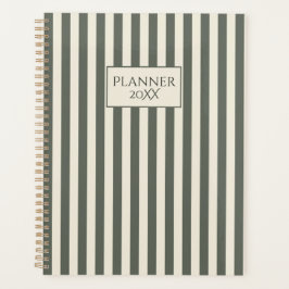 Personalized Striped Planner 20XX プランナー手帳