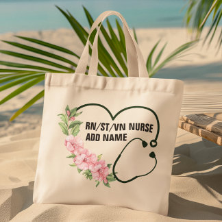 Personalized Student/Registered/Veteran Nurse Name トートバッグ