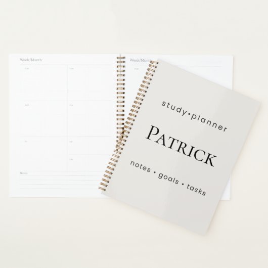 Personalized Study Planner Aesthetic StudentWeekly プランナー手帳 (ディスプレー)