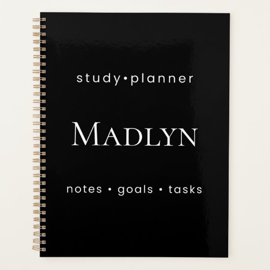 Personalized Study  Weekly Planner  プランナー手帳 (正面)