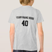Personalized  Style Team Name  Baseball Shirt  トライブレンドＴシャツ (裏面)