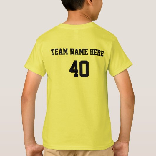 Personalized  Style Team Name  Baseball Shirt  Tシャツ (裏面)