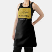 Personalized Stylish Custom Text Apron Kitchen Use エプロン (インサイチュ)