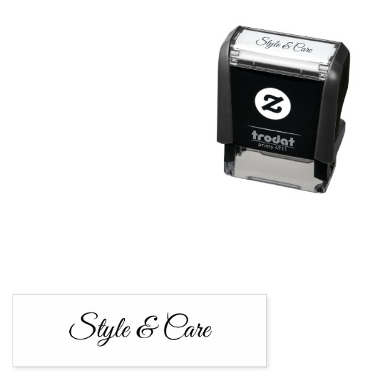 Personalized Stylish Font Self-Inking Name Stamp セルフインキングスタンプ (インサイチュ)