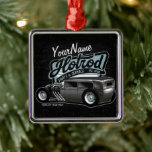 Personalized Suede Hot Rod Sedan Speed Shop Garage メタルオーナメント<br><div class="desc">Personalized Suede Hot Rod Sedan Speed Shop Garage Racing Garage Gifts - Personalize with your Name or Custom Text - The ultimate UNIQUE gift for that Hot Rod,  Custom Classic Car Enthusiast!</div>