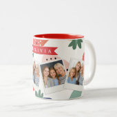 Personalized Summer Colorful Strawberry Pattern ツートーンマグカップ (正面右)