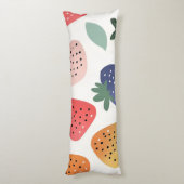 Personalized Summer Colorful Strawberry Pattern ボディピロー (裏面 (縦))