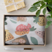 Personalized Summer Colorful Strawberry Pattern 薄葉紙 (ギフト)