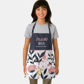 Personalized Summer Floral Kids' Apron エプロン (インサイチュ)