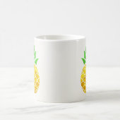 Personalized Summer Foil Gold Geometric Pineapple. コーヒーマグカップ (中央)