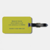 Personalized Summer Lemon Kiwi Luggage Tag  ラゲッジタグ (裏面横)
