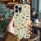 Personalized Summer Watercolor Monogram Case-Mate iPhoneケース