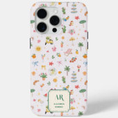 Personalized Summer Watercolor Monogram Case-Mate iPhoneケース (裏面)