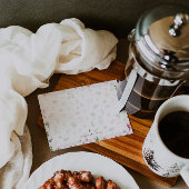 Personalized Summer Watercolor Pattern ノートカード